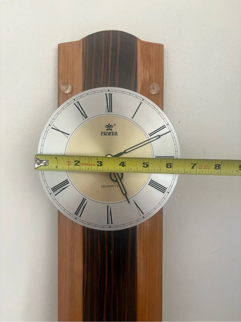 Quartz Wall Clock - Silent Sentinel of Grain and Gilded Hours